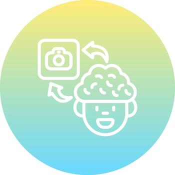 Brain Camera Custom User Interface Layout vector
