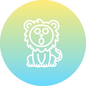 Shocked Lion Sharp Creative Design Object vector