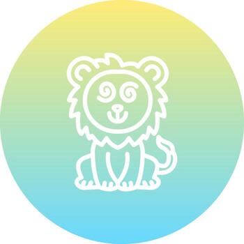 Hypnotized Lion Abstract Digital Art Object vector