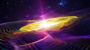 abstrakt galax bildning och kosmisk händelse i avlägsen universum bakgrund video