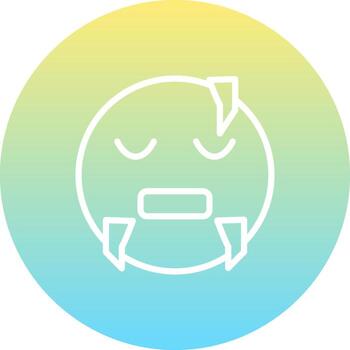 Cold Streamlined Visual Branding Symbol vector