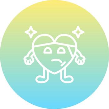 Heart Head Bandage Consistent UI Element vector