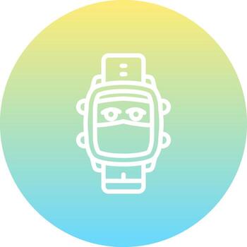 Watch Ninja Dial Sharp Creative Design Object vector