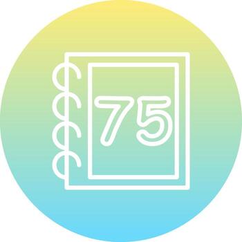 Math Seventy Five Utility Focused Graphic Object vector