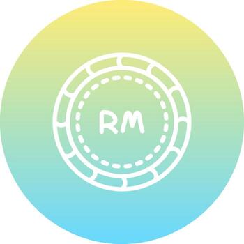 Malaysian Ringgit Custom Minimal Design Mark vector