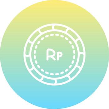 Rupiah Streamlined Digital Design Layout vector