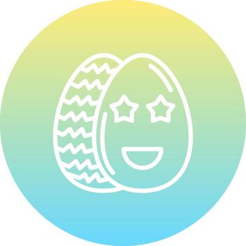 Easter Starstruck Egg Consistent UI Element vector