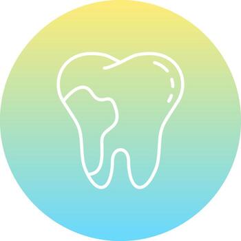 Tooth Decay Sharp Creative Design Object vector