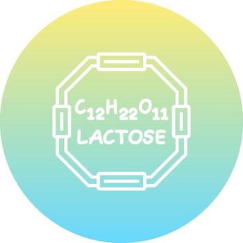 Lactose Streamlined Digital Design Layout vector