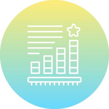 estrella gráfico funcional usuario experiencia marca vector