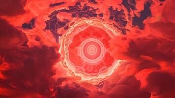 Journey Through Red Clouds to a Distant Light at the End of the Tunnel video