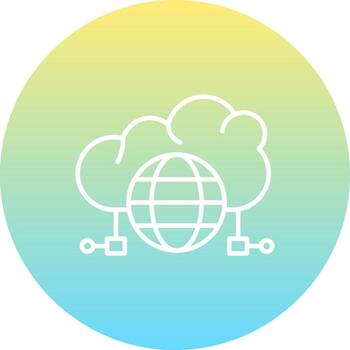 Public Cloud Balanced User Interface Element vector