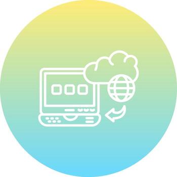 nube informática plataforma versátil usuario experiencia forma vector