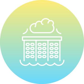 Cloud Data Lake Innovative Branding Design Sketch vector