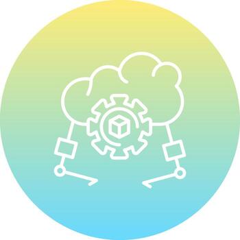 Cloud Patch Management Sharp User Interface Sketch vector