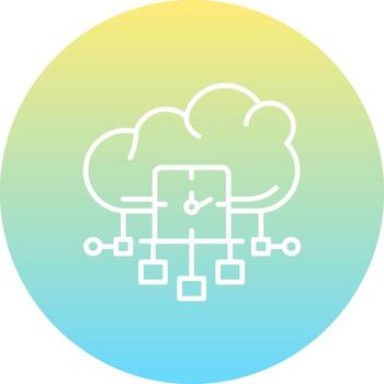 Cloud Real Time Analytics Layered Product Design Layout vector