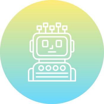 Robotics Stylish Mobile App Feature vector