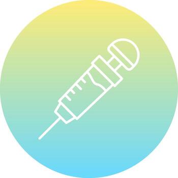 Syringe Streamlined Digital Design Layout vector