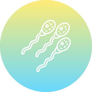 Sperm Cell Dynamic Visual Graphic Form vector