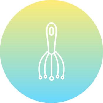 Scalp Massager Advanced UI Graphic Layout vector