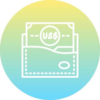 Turks and Caicos Wallet Optimized Mobile Graphic Element vector