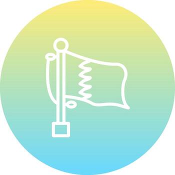 Flag Qatar Custom Minimal Design Mark vector