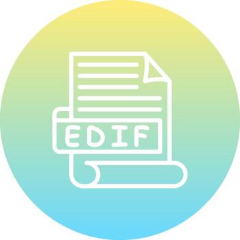 EDIF Elegant Visual Design Object vector