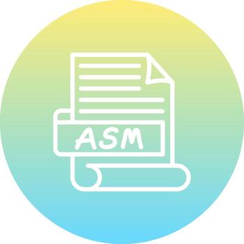 ASM Distinctive Branding Visual Symbol vector