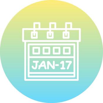 Seventeenth January Structured Graphic Layout vector