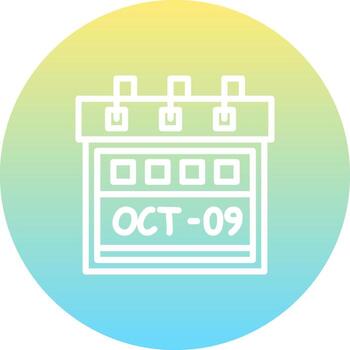 Ninth October Sharp Creative Design Object vector