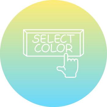 Select Color Finger Tap Button Adaptive Design Layout vector