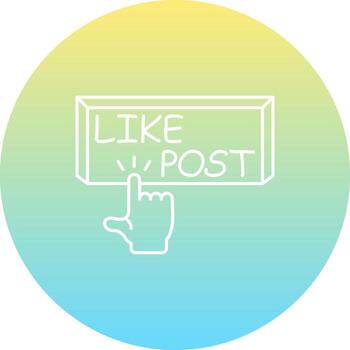 me gusta enviar dedo grifo botón profesional web diseño elemento vector