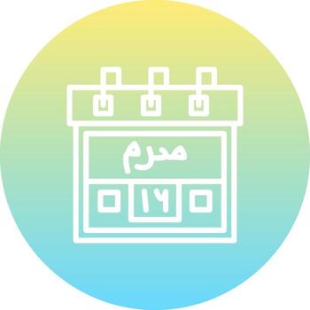 16th Muharram Sharp Creative Design Object vector