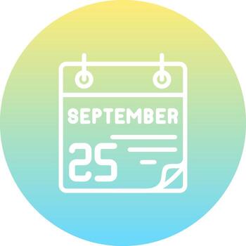 25 septiembre compacto plano diseño vector