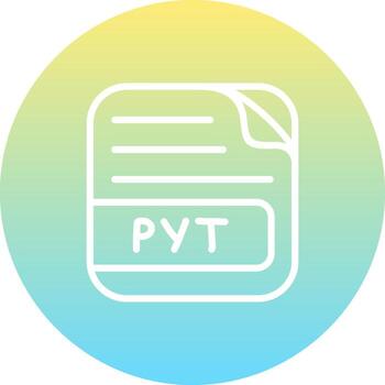 PYT File Distinctive Web Graphic Element vector