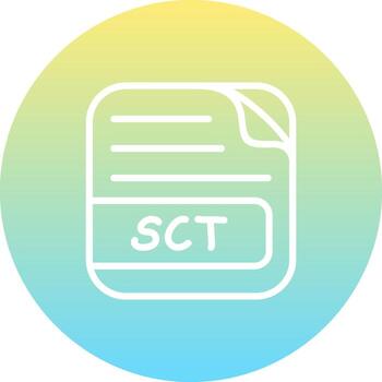 SCT File Distinctive Web Graphic Element vector