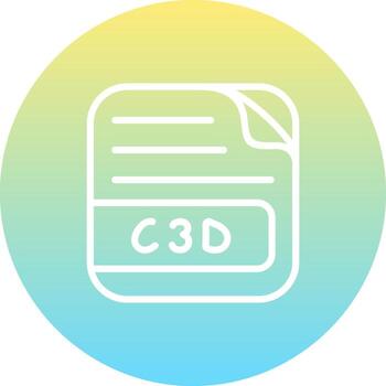 C3D File Professional Web Design Element vector