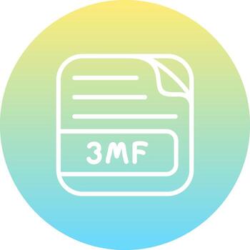 3MF File Streamlined Digital Design Layout vector
