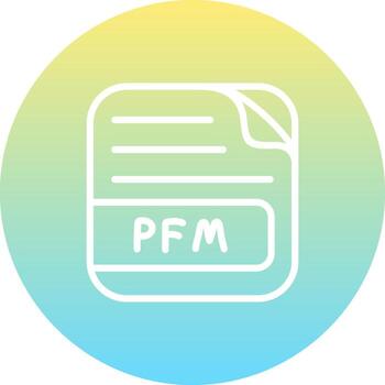 PFM File Streamlined Digital Design Layout vector