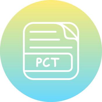 PCT File Abstract Digital Art Object vector