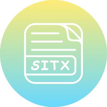 Sitx archivo dinámica visual gráfico formar vector