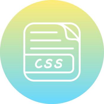 CSS File Detailed Line Art Sketch vector
