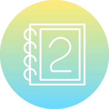 Number 2 Creative Web Graphic Object vector