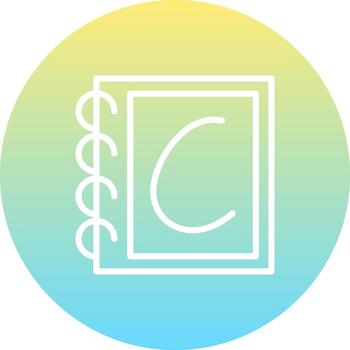 pequeño letra C creativo web gráfico objeto vector