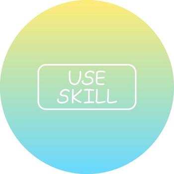 Use Skill Slim Button Unique Visual Graphic Sketch vector