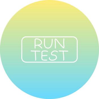 correr prueba Delgado botón conciso moderno diseño bosquejo vector