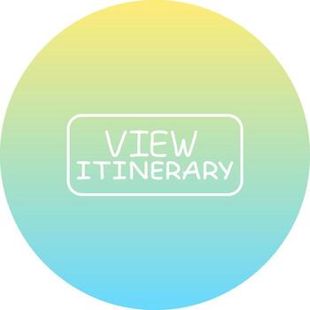 View Itinerary Slim Button Consistent Product Graphic Symbol vector