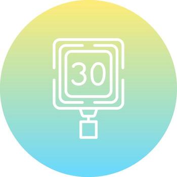 Speed Limit 30 Streamlined Digital Design Layout vector