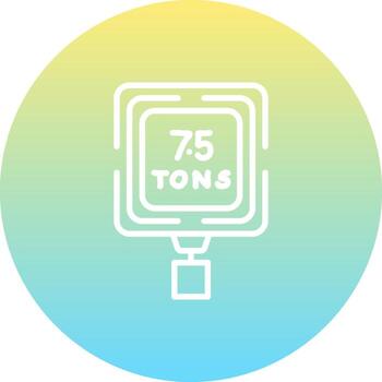 Weight Limit Sharp Creative Design Object vector