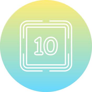 Counting Ten Unique Minimal Graphic Shape vector